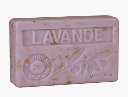 Bio-Arganöl Seife Lavande Broyee (Lavendelblüten) - 100g