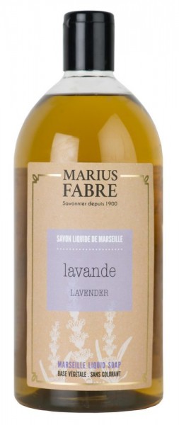 Marius Fabre Flüssigseife Lavendel (Lavande) mit Bio-Olivenöl - 1L