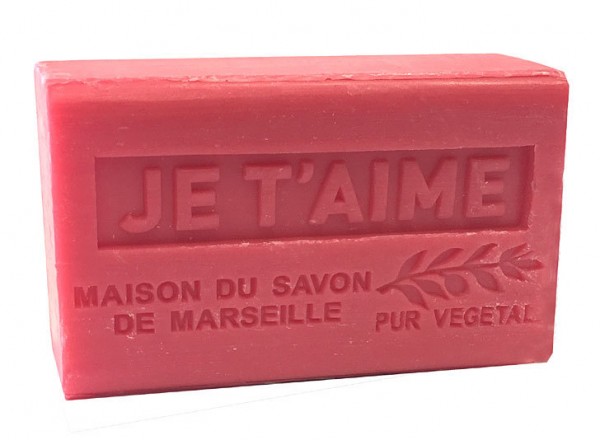 Provence Seife JE T&#039;AIME (Ich liebe Dich) - Bio-Sheabutter 125g