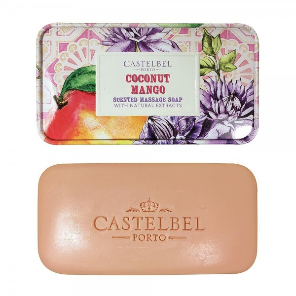 Castelbel Seife Smoothie Coconut Mango (Kokosnuss &amp; Mango) Olivenöl-Seife - 180g