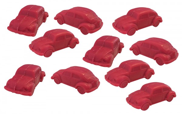 10 x Seife Auto Beetle Rot Zitrone (Citron) Kinderseife Motivseife 10x25g