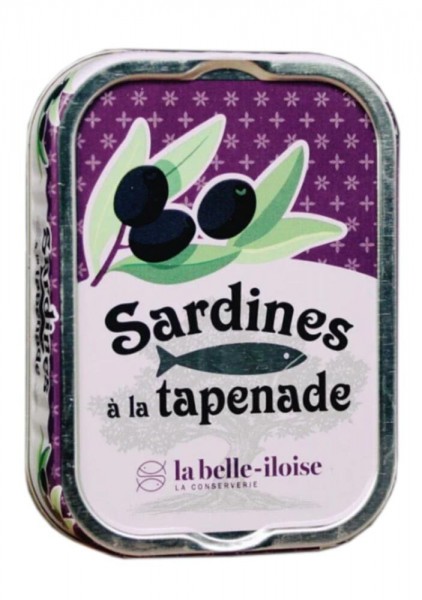 la belle-iloise Sardinen in Olivenöl und Tapenade - Dose 115 g