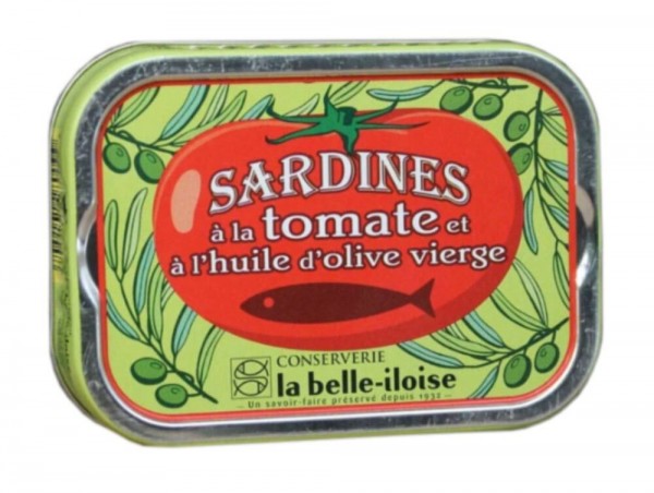 la belle-iloise Sardinen in Olivenöl mit Tomate - Dose 115 g