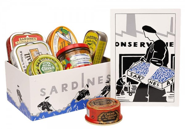 la belle-iloise Geschenkset Histoire de Sardines 7 Spezialitäten mit Sardinen