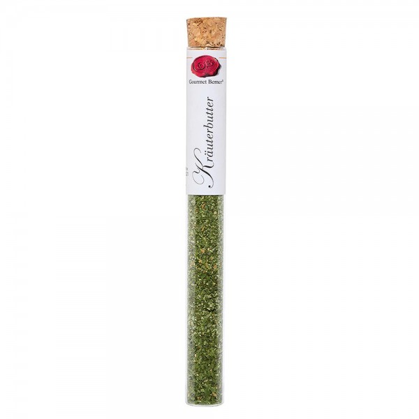 Gourmet Berner Kräuterbutter Gewürzmischung in Vitro Reagenzglas mit Korken 15g