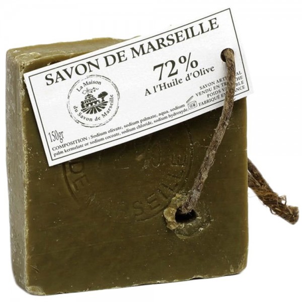 Savon de Marseille Olivenölseife Seifenscheibe 72% Olivenöl Seife Vegan 150g