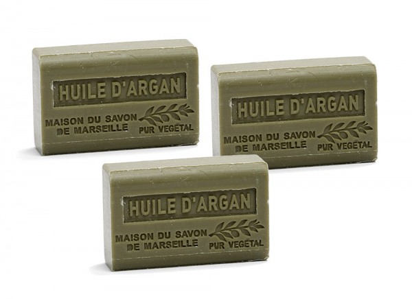 3 x Provence Seife Huile D&#039;Argan (Arganöl) - Karité 60g