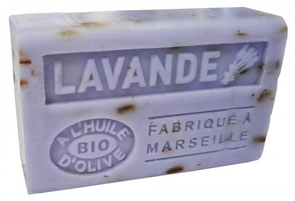 Provence Seife Lavande Fleurs (Lavendelblüte) Duftseife mit Olivenöl 125g