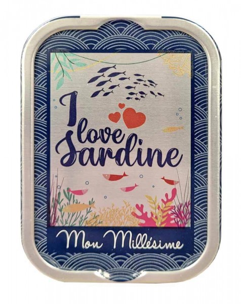 La Perle des Dieux &quot;I love Sardine&quot; Sardinen in Olivenöl Vierge Extra-Dose 115 g