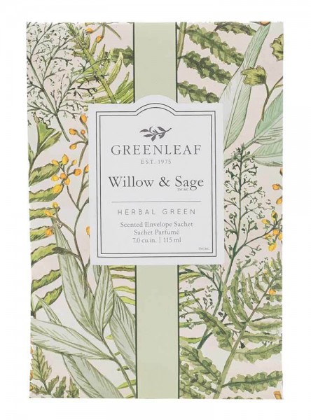 Greenleaf Duft Sachet - Willow &amp; Sage - Duftsäckchen Large