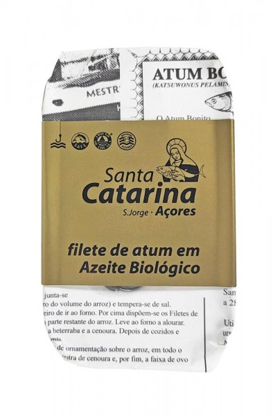 Santa Catarina Thunfischfilets in reinem Olivenöl - Handgeangelt - Dose 120 g