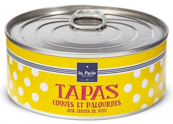 La Perle des Dieux Tapas von Venusmuscheln u. Herzmuscheln mit Yuzu - Dose 215 g