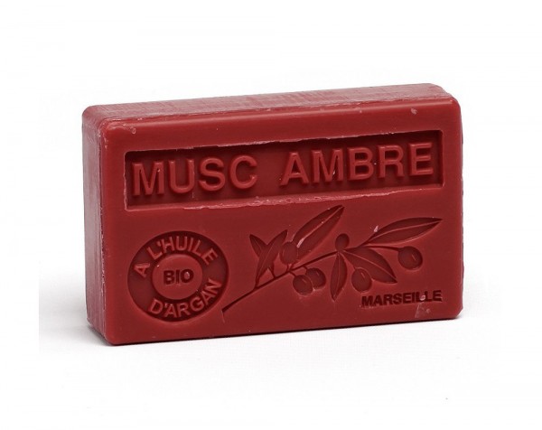 Bio-Arganöl Seife Musc Ambre (Moschus Amber) - 100g