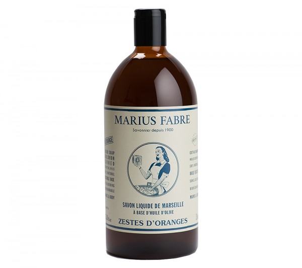 Marius Fabre Flüssigseife Orange Bio-Olivenöl 1L