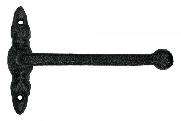 Toilettenpapierhalter WC-Rollenhalter Gusseisen Antik-Stil Schwarz