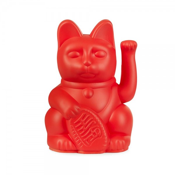 DONKEY Winkekatze Rot Maneki Neko Lucky Cat Mini Glücksbringer 9,8cm