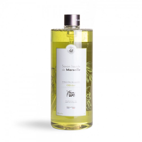 Flüssigseife Huile D&#039;Olive (Olivenöl) mit Bio-Olivenöl 1L