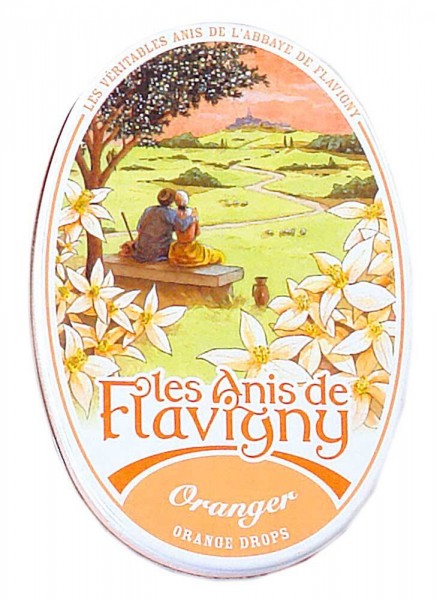 Les Anis de Flavigny Fleur d&#039;Oranger Bonbons mit Orangengeschmack 50g Dose